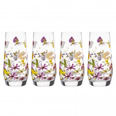 High Ball Pressed Flowers (Set of 4)