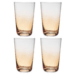 Dimpled Highball Sunset (Set of 4)