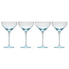 Dimpled Coupe Glass Sky Blue (Set of 4)