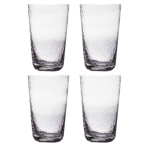 Dimpled Highball Midnight (Set of 4)