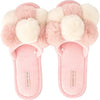 Pom Pom Slippers - Cosy Luxe - Checker Pink