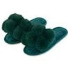 Pom Pom Slippers - Cosy Luxe - Emerald