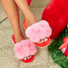 Pom Pom Slippers - Cosy Luxe - Pink Petal