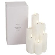 Wax Cluster Candle of 7 White Battery Operated
