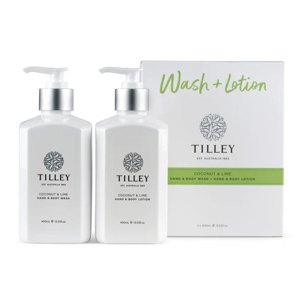 Coconut & Lime Body Wash & Lotion Gift Set