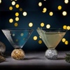 Sparkle Martini Glass Gold (Set of 2)