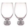 Sparkle Wine Glass Silver (Set of 2)