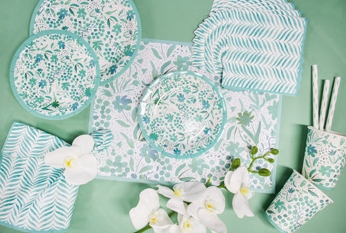 Paper Cup Blossom Green Pk/20