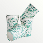 Paper Cup Blossom Green Pk/20