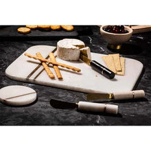 Spreader White Marble 3 Piece Set