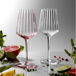 Crystal Ribbed Wine Glass Clear (Set of 4)