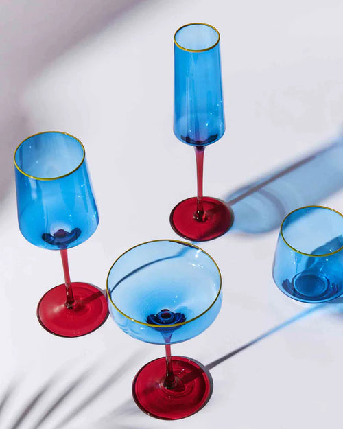 Sapphire Delight Vino Glass (Set of 2)