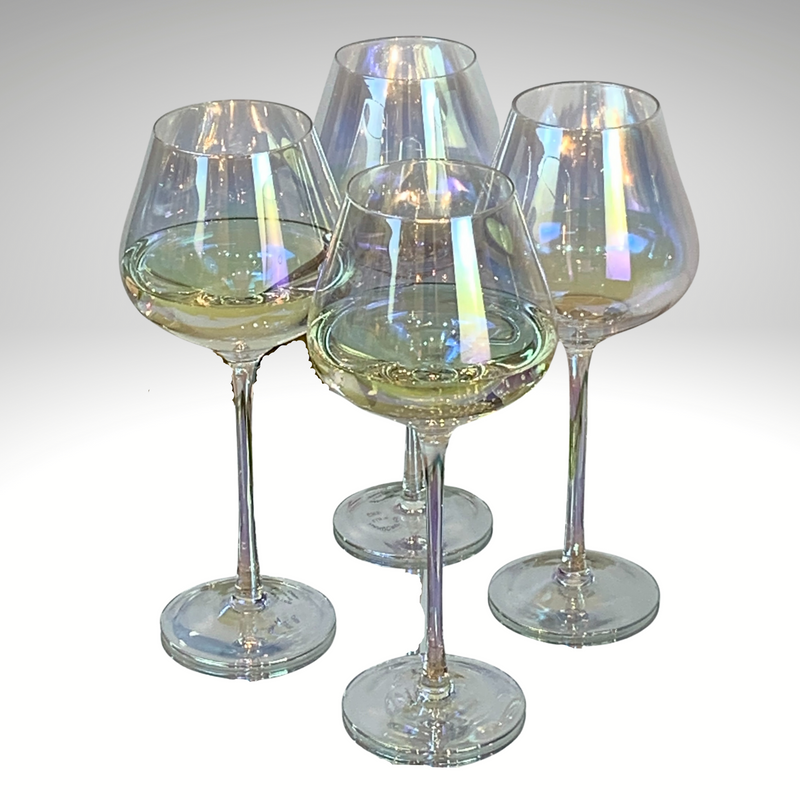 Crystal Wine Glass - Pearl Lustre (Set of 4)