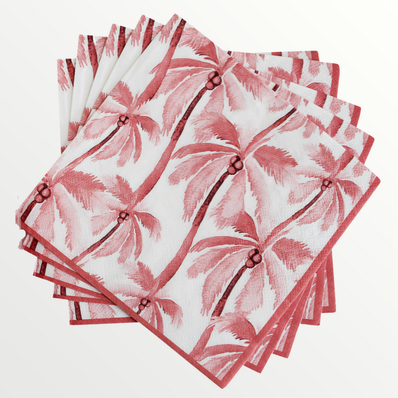 Napkin Palm Pink Pk/40