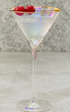Crystal Martini - Pearl Lustre with Gold Trim (Set of 4)