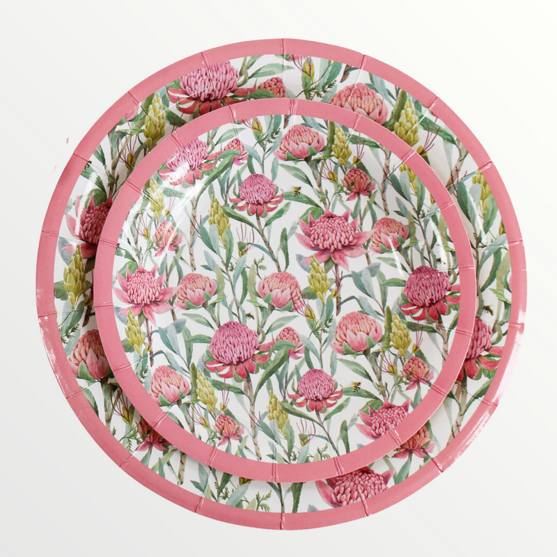 Paper Plate Native Pink Small Pk/20