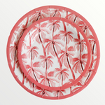 Paper Plate Palm Pink Small Pk/20