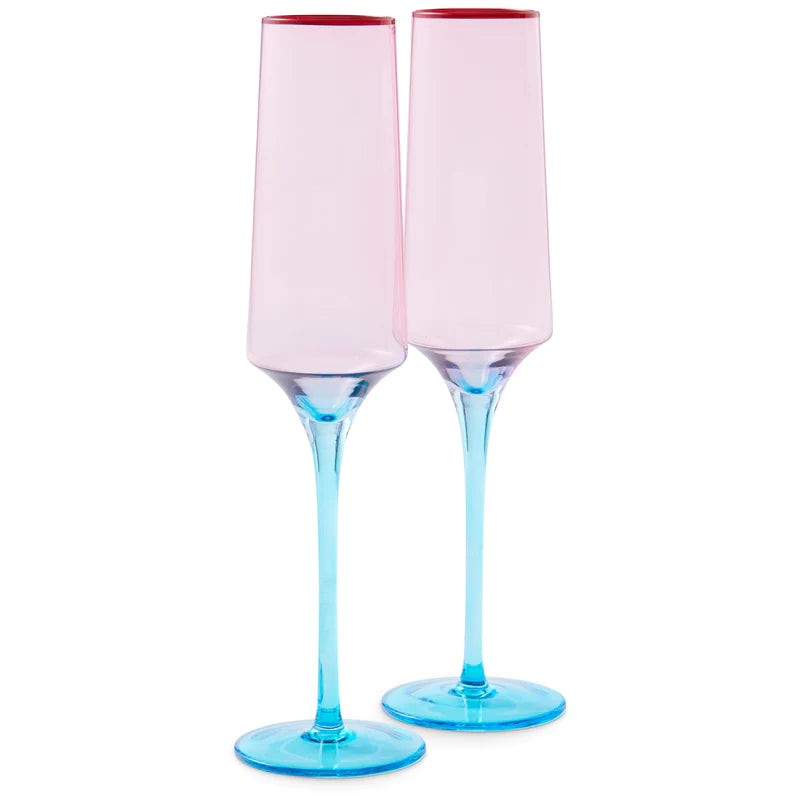 Rose With A Twist Champagne Glass (Set of 2)