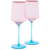 Rose With A Twist Vino Glass (Set of 2)